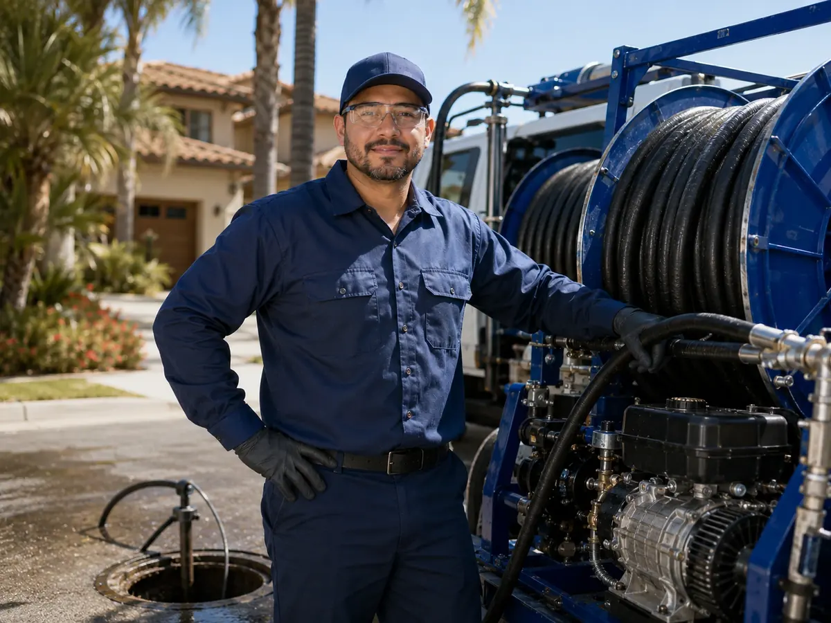 Hydro jet sewer cleaning in Clayton