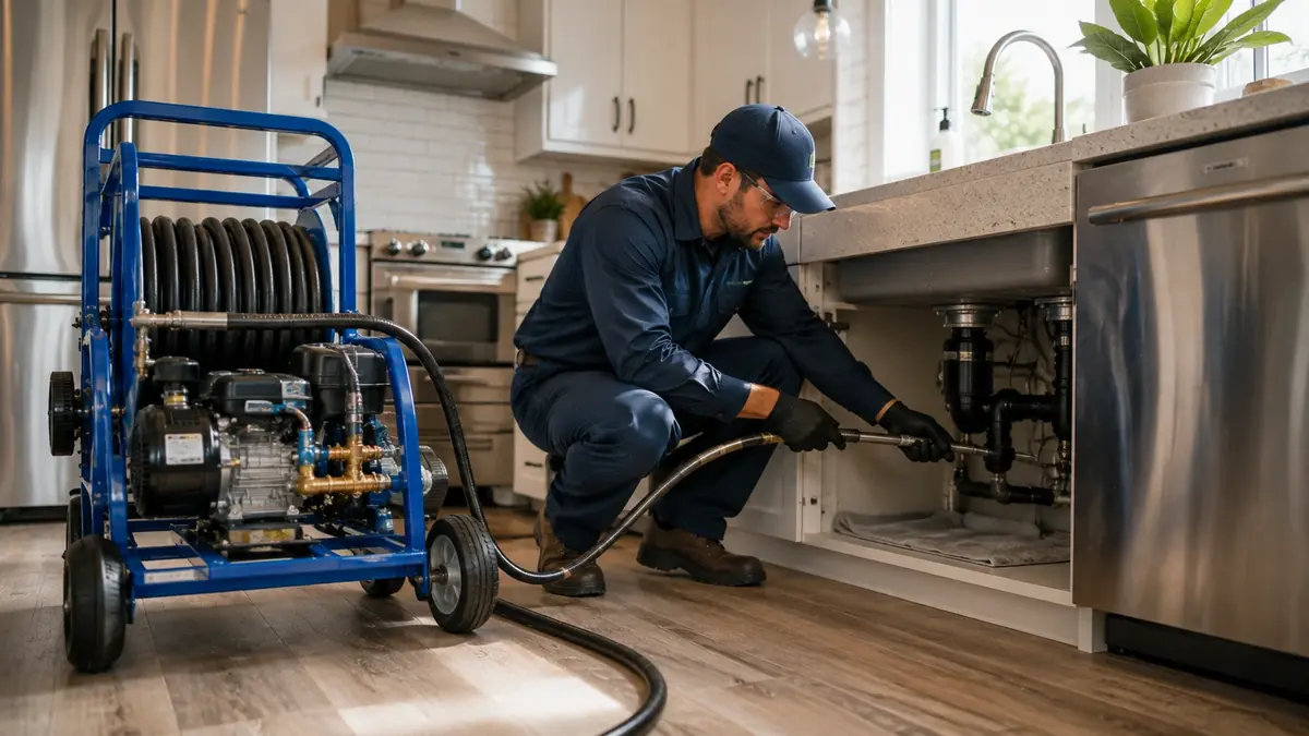 Kitchen Drain Hydro Jetting in Clayton