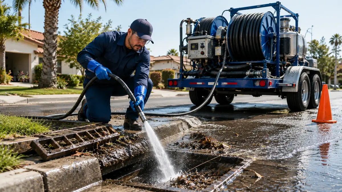 Storm Drain Hydro Jet Cleaning in Clayton